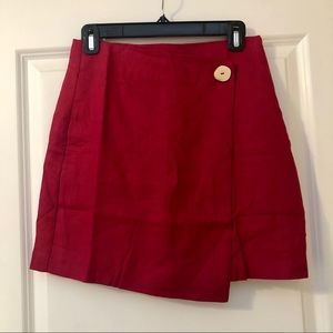 NWT MANGO Linen Mini Skirt